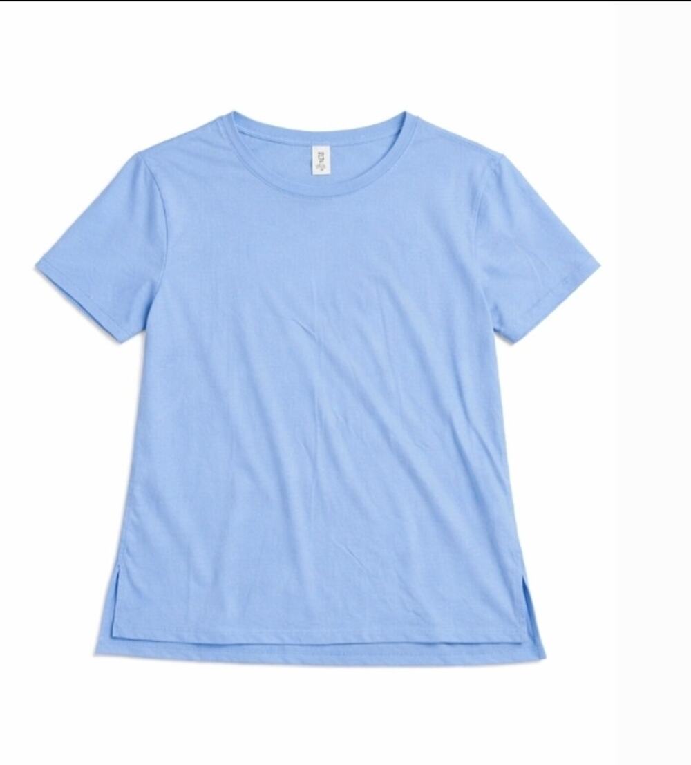 Member’s Mark Active Tee Women’s Small Blue Short Sleeve Stretch Workout Shirt